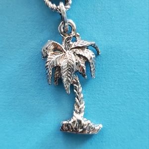 Solid Sterling Palm Tree